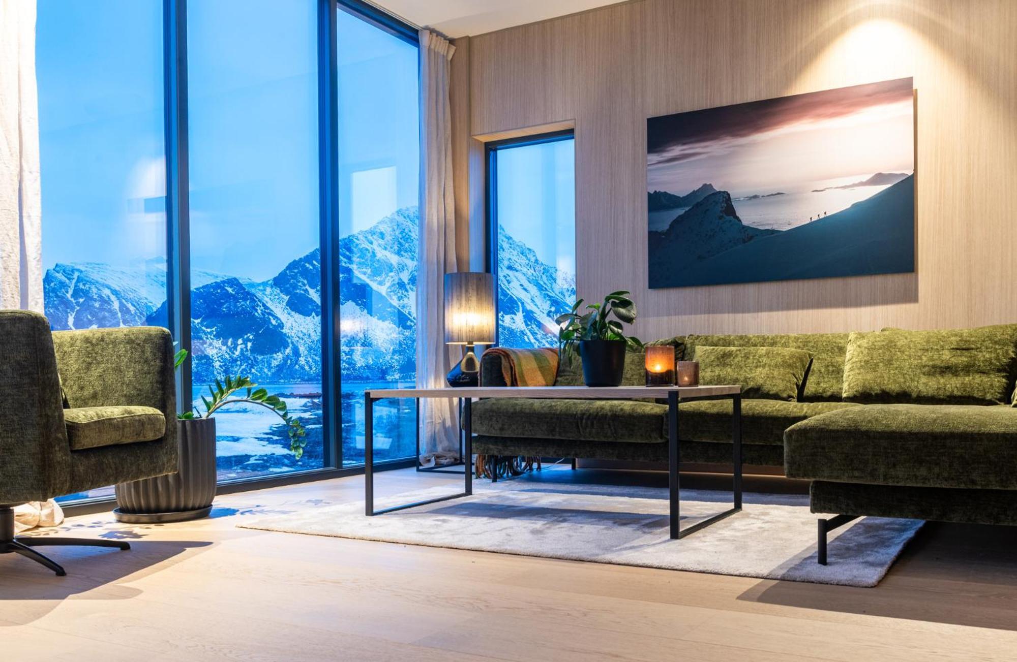 New Luxury Cabin Near Henningsvaer Lofoten Kleppstad Exterior photo